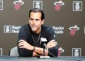 Erik Spoelstra Discusses Jimmy Butler’s Illness, Kevin Love’s Unavailability, NBA Gambling, and Miami Heat’s Matchup Against the Warriors