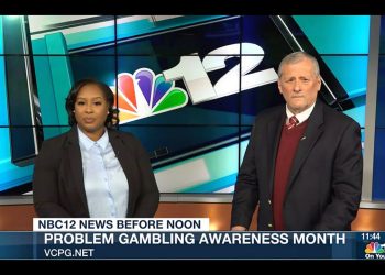 Interview with NBC12 on Problem Gambling – March 8, 2023