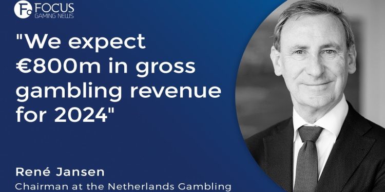 René Jansen of the Netherlands Gambling Authority predicts €800m in gross gambling revenue for 2024
