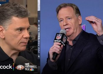 Roger Goodell discusses his 2012 remarks on legalized gambling in interview with Pro Football Talk on NFL on NBC