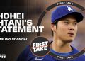 Shohei Ohtani addresses allegations of gambling scandal: First Take discussion